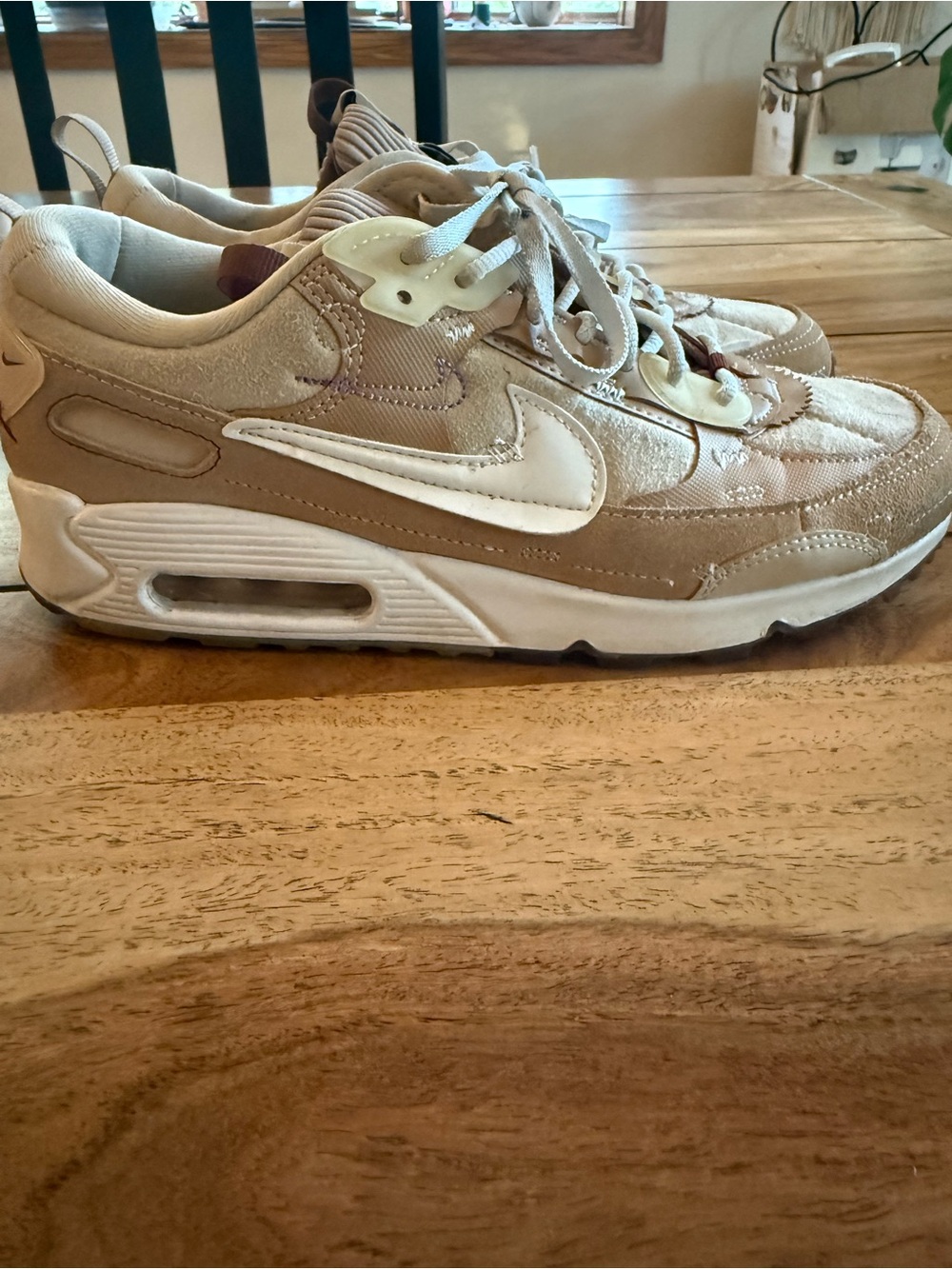 Nike Women’s Sneakers - Beige and White
